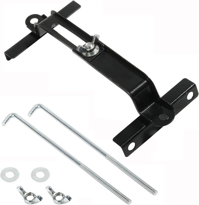 GLSOWEE Car Battery Hold Down Kit, Adjustable Battery Tie Down Holder, Universal Battery Crossbar with J Bolt, Auto Battery Hold Down Bracket, Car Battery Holder Kit for SUVs Cars Trucks (9"/230mm Bolt) - Image 1